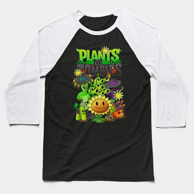 Plants vs. Zombies new 1 Baseball T-Shirt by RyuZen